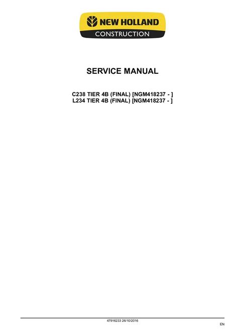 new holland c238 skid steer parts|new holland c238 service manual.